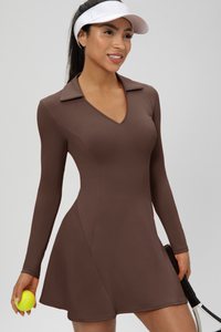Women's Polo-Collar Tennis Dress