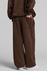 Faded, frayed-edged sweatpants