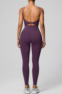Women's Women's Double Strap Twist Back Bra And Leggings