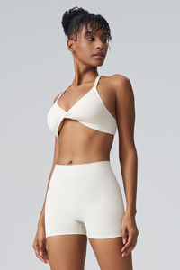 Women’s Sports 2-Piece Set: Triangle Cup Bra & Sports Shorts