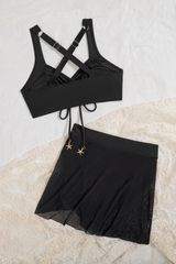 Women Drawstring Flattering High Waist Tummy Control Bikini