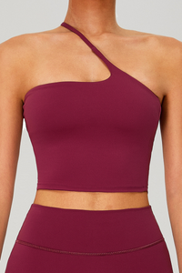 Women's One-Shoulder Sports Tank Top