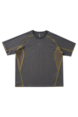 Men's Raglan Contrast Stitch Panel Quick Dry Outdoor Top