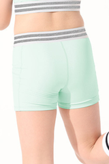 Kids high elasticity sport shorts.