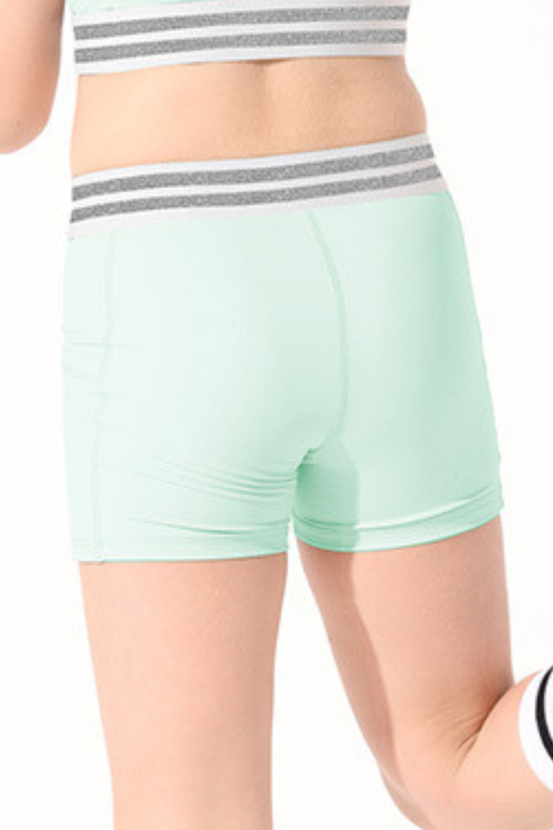 Kids high elasticity sport shorts.