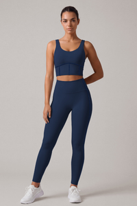 Women's Yoga Set:U-neck Bra And High Waist Leggings