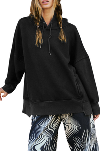 Hooded, relaxed-fit casual sweatshirt