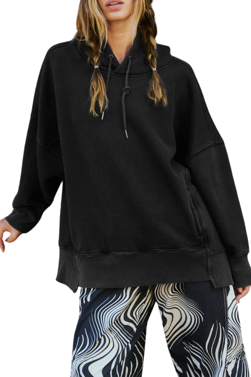 Hooded, relaxed-fit casual sweatshirt