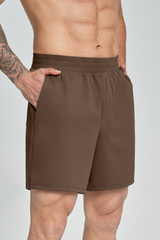 Men's Brushed Side Pocket Casual Sport Shorts