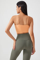 Women Gathering Anti-Shock One Cup Back Fitness Yoga Exercise Camisole Top