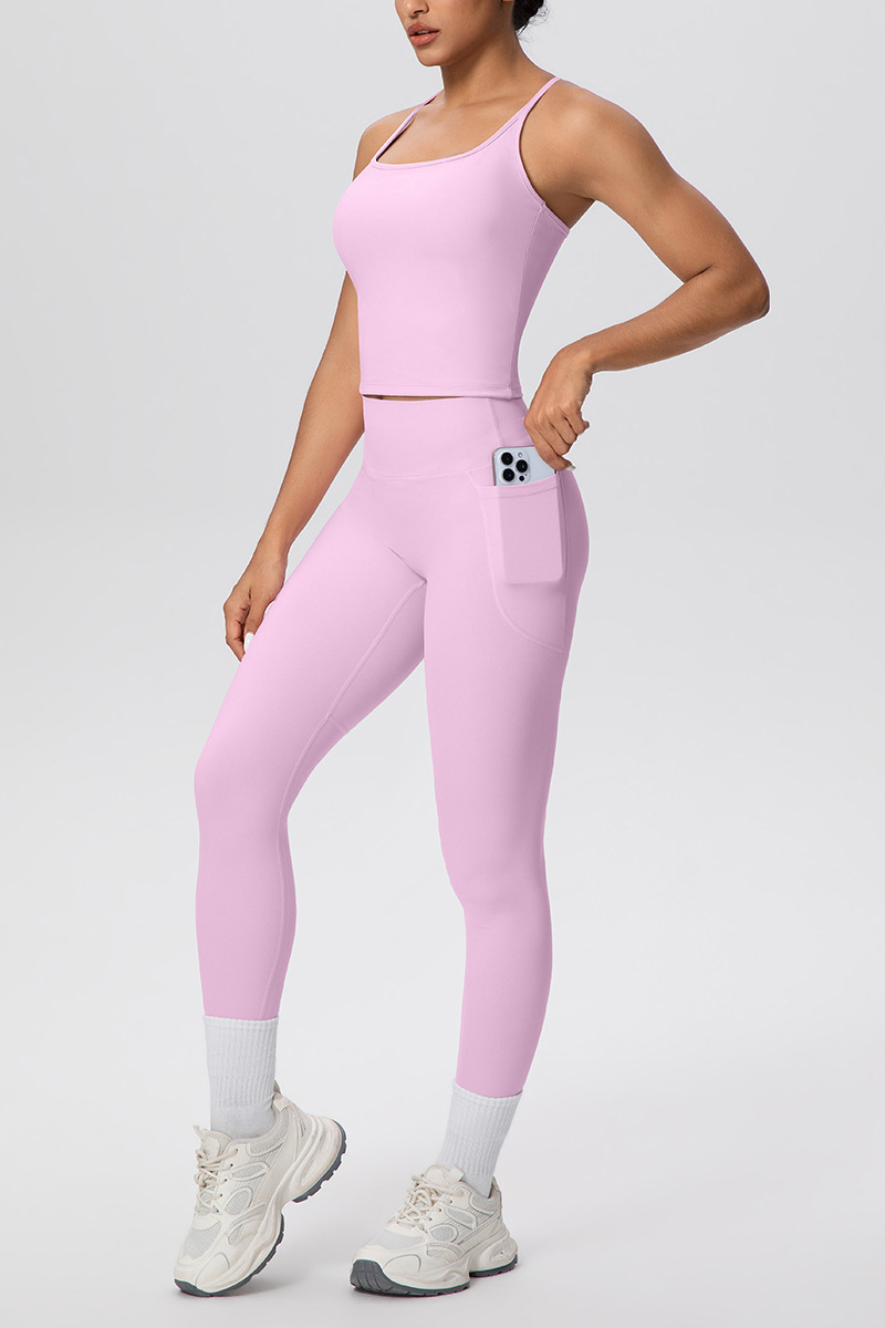 Women's Two Piece Set:High-elasticity Bra And Leggings