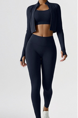 Women’s sports three-piece set.