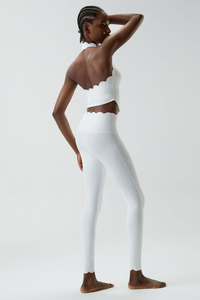 Women's Petal Athletic Set:HalterneckTank Top & Leggings