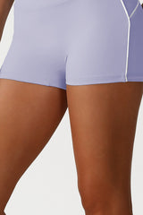 Women Seamless High Waisted Workout Set: Stand Collar Jacket + Peach Lifting Shorts