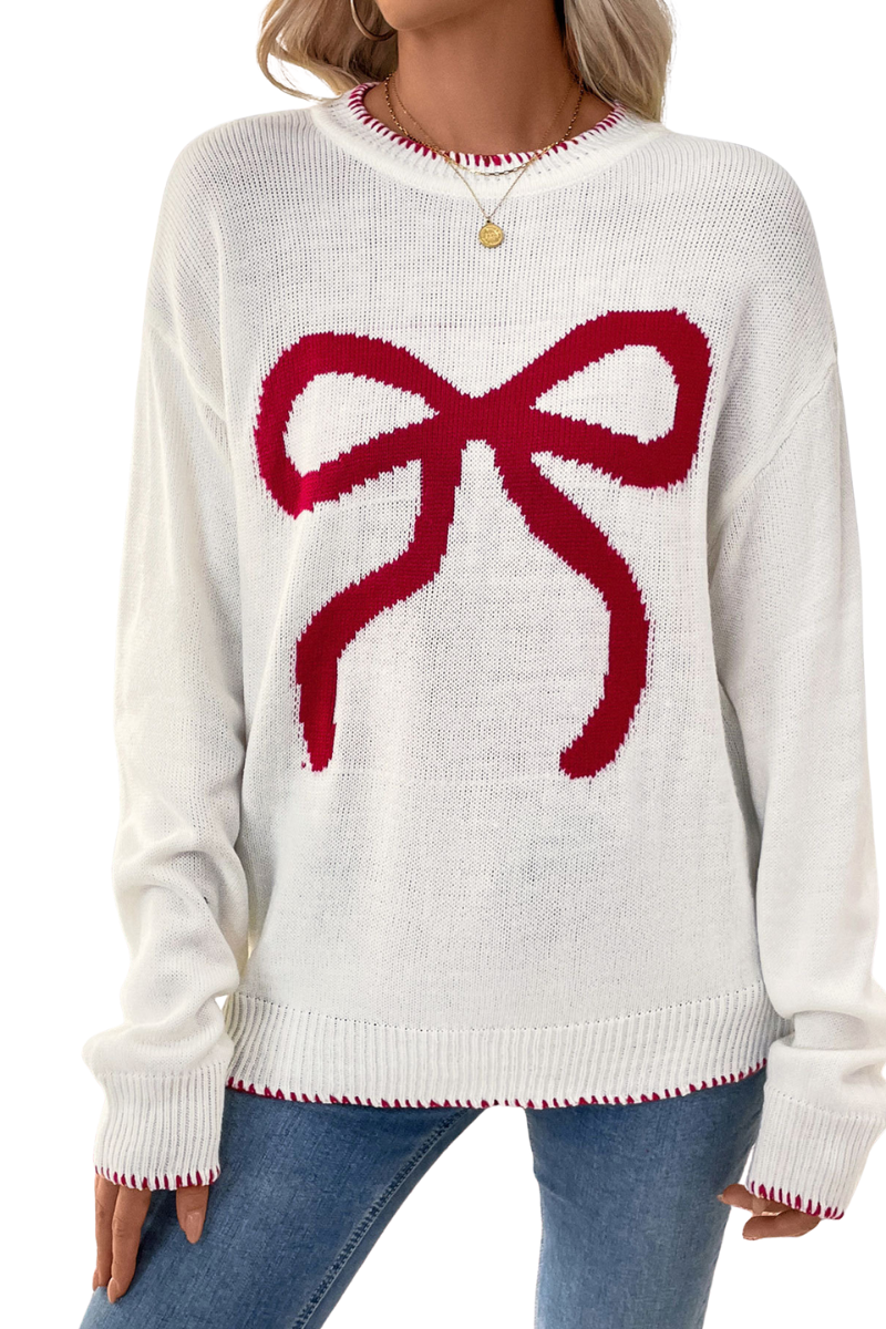 Women's Christmas Pullover Knit Sweater.