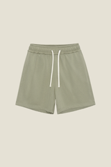 Unisex Solid Straight Shorts - Loose Drawstring Gym Shorts