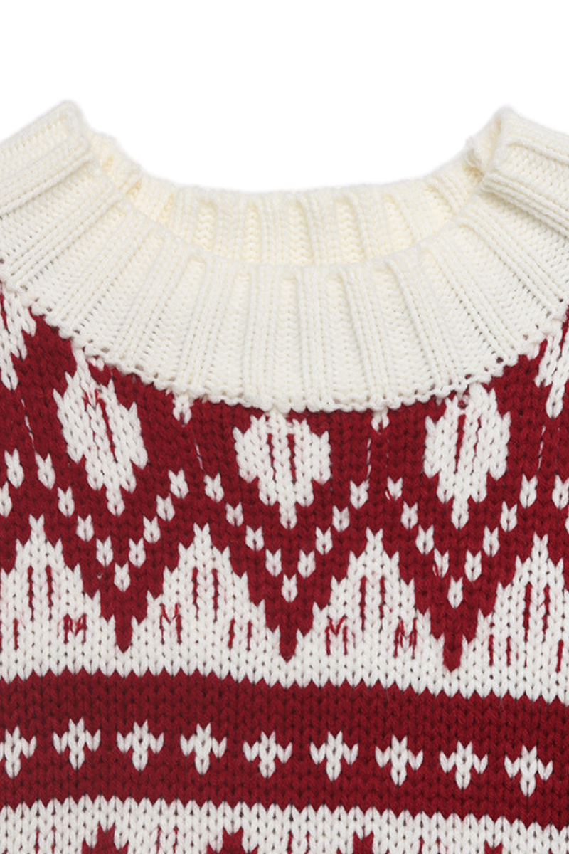Vintage Jacquard Knit Sweater