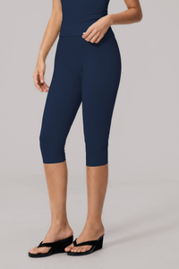 Women's Athletic Bare Feel High Waist Capri Yoga Leggings