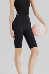 Women's High Waist V-Seam Butt Lifting 5 Inch Yoga Shorts