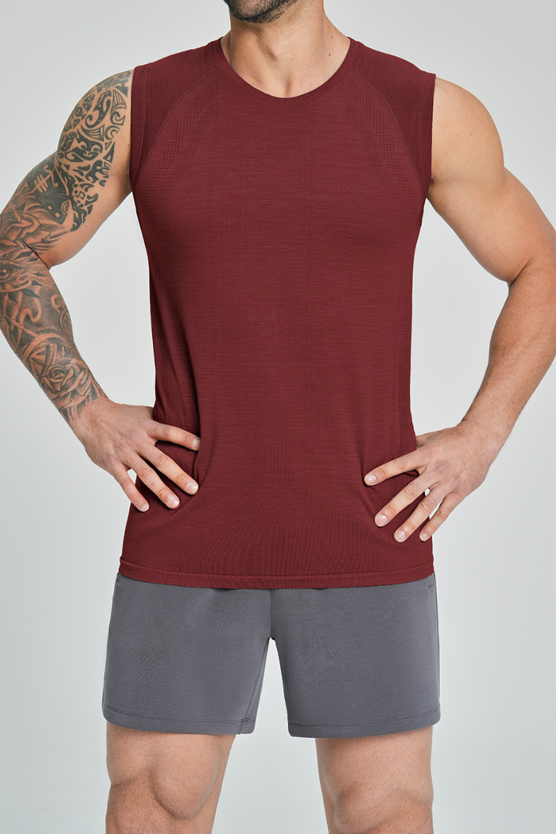 Men's Summer Soft Textured Quick Dry Sports Tank Top
