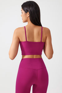 Women Gathering Anti-Shock One Cup Back Fitness Yoga Exercise Camisole Top