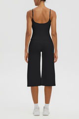 Women's Tank Top & Wide Leg Yoga Cropped Pants Set