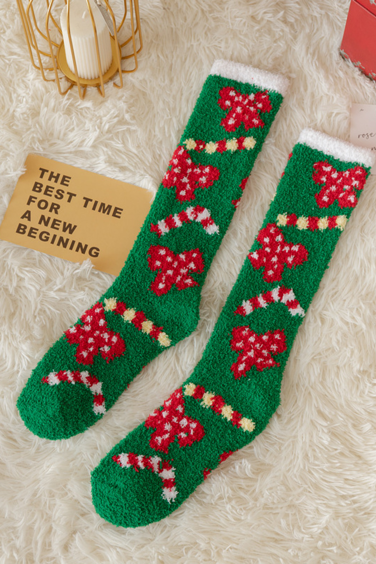 Women's Christmas Cute Xmas Cartoon Knee High Socks