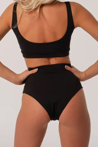 Women's Front Tie U-Back Wide Strap Bikini Set - 2pcs