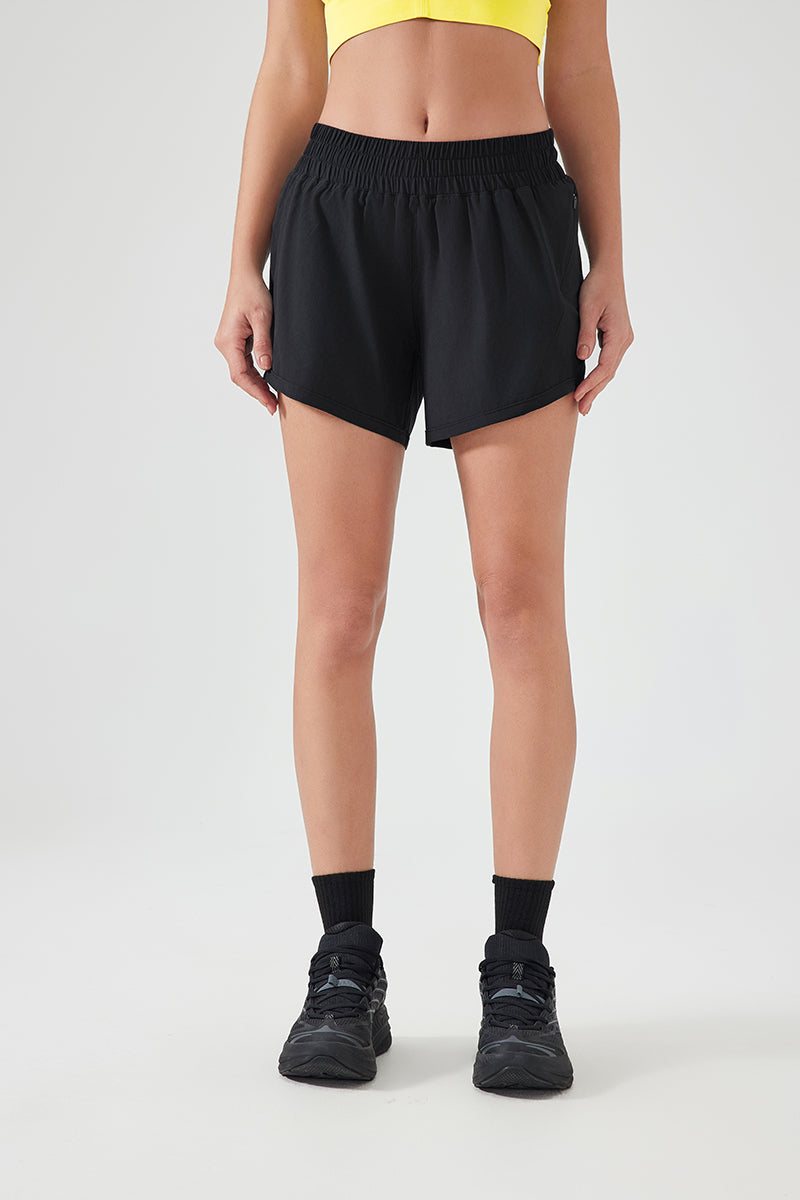 Women Ice Feeling Quick Dry Loose Fit Breathable Outdoor Running Yoga Sports Fitness Shorts