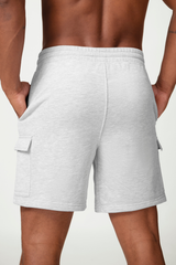 Men's Drawstring Side Pocket Solid Sports Shorts