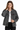 Women's Fall Vintage Grey Acid Washed Denim Jacket