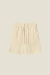 Unisex 330G Waffle Shorts - Straight Drawstring Knee-Length