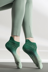 Women's Ombre Mesh Yoga Grip Five-Toe Socks