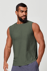 Men's Round-Neck Loose Fit Sports Tank Top