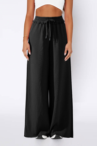 Straight-leg casual pants