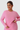 Plus Size Women's Crew Neck Fitted Long Sleeve T-shirt