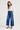 Women's High Waisted Wide Leg Jeans with Front Patch Pockets