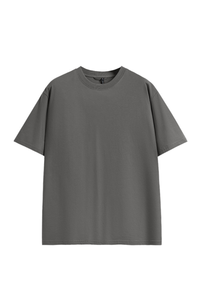 Men's Cooling Solid Quick Dry Drop Shoulder Loose Fit T-Shirt