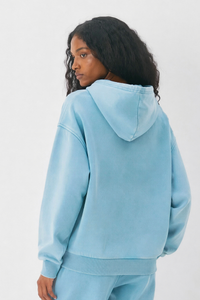Women's  Fall 100% Cotton Washed Vintage Heavyweight Hoodie