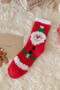 Women Christmas Cute Xmas Cartoon Mid Calf Socks