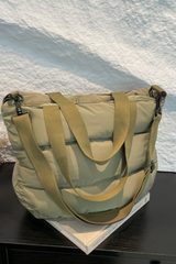 Women's Spacious Padded Tote Crossbody Bag