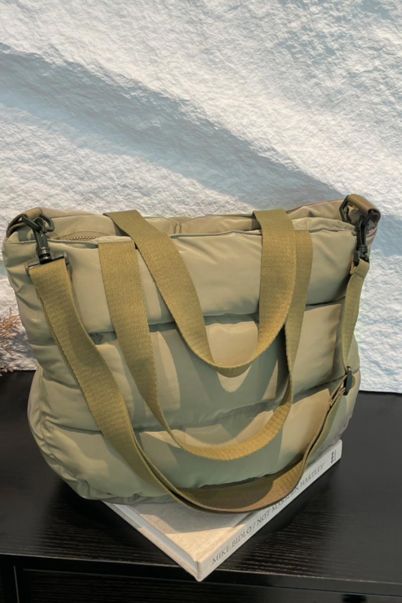 Women's Spacious Padded Tote Crossbody Bag