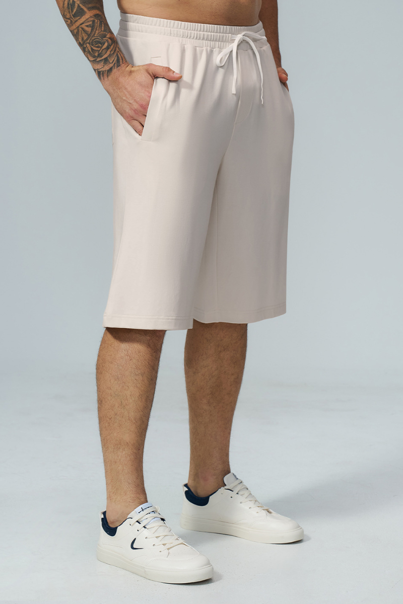 Men's Soft Drawstring Relaxed Fit Knee-Length Casual Shorts