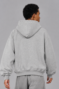 Men's Fleece Vintage Campus Applique Embroidered Hoodie