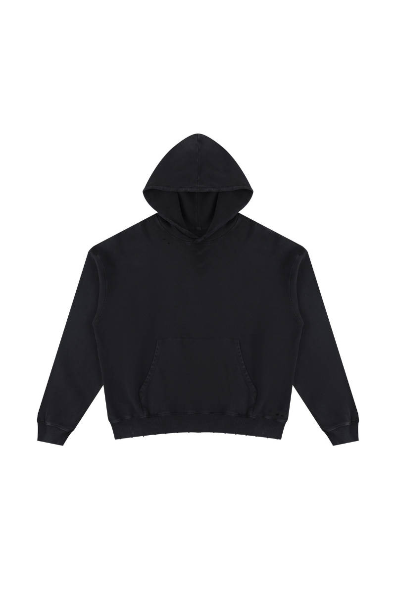 Women's Fall Cropped 100% Cotton Snow Washed Kangaroo Pocket Hoodie