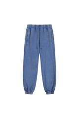 Unisex Fall 100% Cotton Vintage Washed Jogger