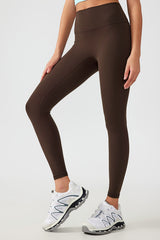 Women Free Size Nude Hip Lifting Shaping Fitness 9/10 Yoga Pants