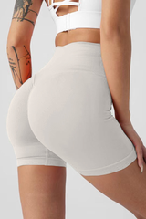 Women's Athletic Pleated Buttocks Lift Slim Shorts