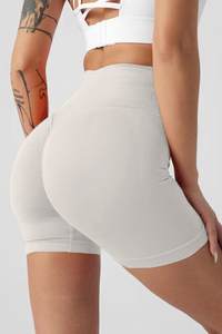 Women's Athletic Pleated Buttocks Lift Slim Shorts