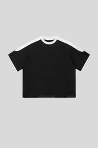 Unisex 240G cool-sensing color-blocked quick-dry T-shirt